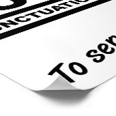 Affiche drôle de la police de grammaire (Coin)