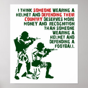 Affiche drôle de l'armée contre le sport
