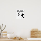 Affiche drôle de l'entraînement de Stickman (Cuisine)