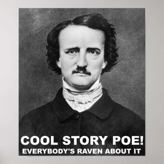 Affiche drôle de l'histoire de Poe (Devant)