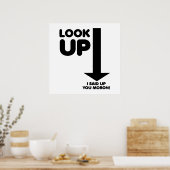 Affiche drôle de Look Up (Cuisine)