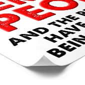 Affiche drôle de main gauche parfaite (Coin)