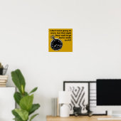 Affiche drôle de panneau d'attente de huit heures (Bureau à domicile)
