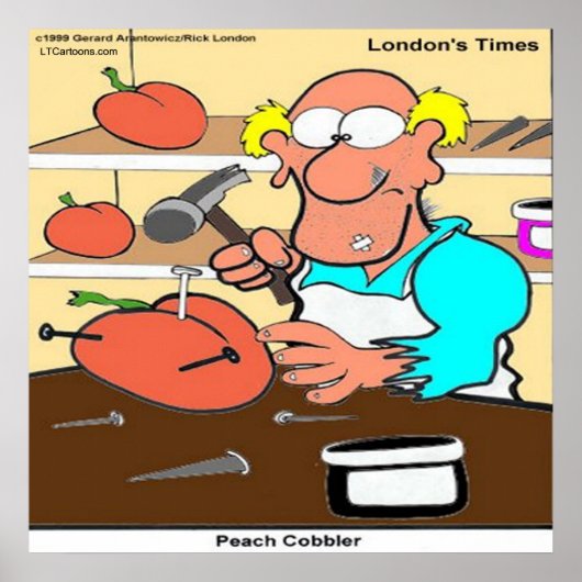 Affiche drôle de Peach Cobbler Rick London (Devant)