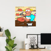 Affiche drôle de Peach Cobbler Rick London (Bureau à domicile)