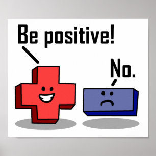Affiche drôle de positivité