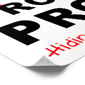 Affiche drôle de protection de la forme physique (Coin)