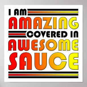 Affiche drôle de Sauce Incroyable Géniale