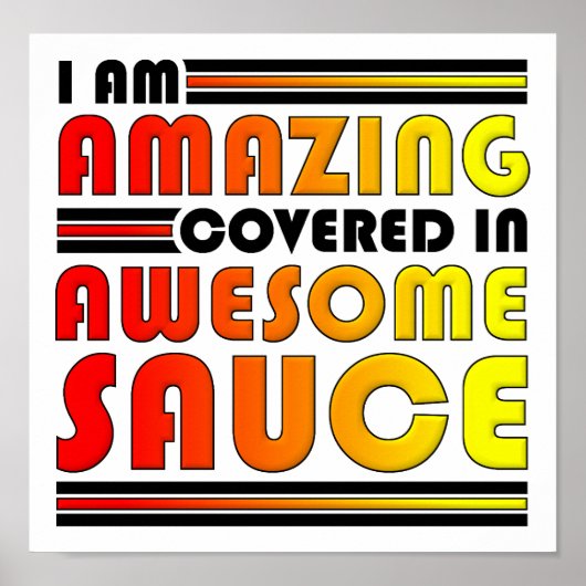 Affiche drôle de Sauce Incroyable Géniale (Devant)