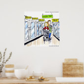 Affiche drôle de section congelée de morse (Cuisine)
