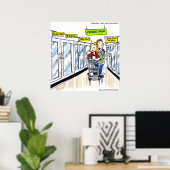 Affiche drôle de section congelée de morse (Bureau à domicile)