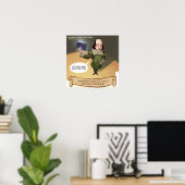 Affiche drôle de selfie de Shakespeare (Bureau à domicile)