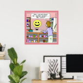 Affiche drôle de St Johns Wort Rick London (Bureau à domicile)