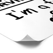 Affiche drôle de suggestion de service (Coin)