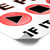 Affiche drôle de télécommande de vie (Coin)