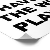 Affiche drôle de terrain de jeu d'humeur (Coin)