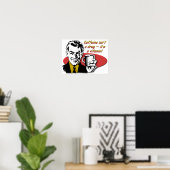 Affiche drôle de vitamine de caféine de café (Bureau à domicile)
