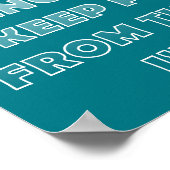 Affiche drôle de week-end paresseux (Coin)