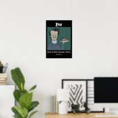 Affiche drôle d'Edgar Allan Poe (Bureau à domicile)