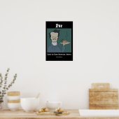 Affiche drôle d'Edgar Allan Poe (Cuisine)