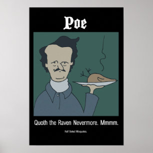 Affiche drôle d'Edgar Allan Poe