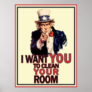 Affiche drôle d'Oncle Sam