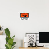 Affiche drôle d'un Grand Chasseur Ruiné (Bureau à domicile)