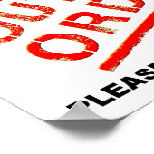 Affiche drôle "En panne" (Coin)