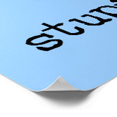 Affiche drôle et stupide de bol (Coin)