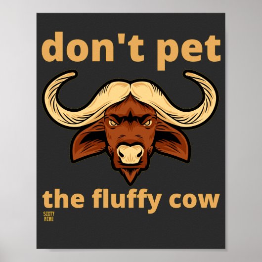 affiche drôle "FLUFY VW" (Devant)