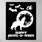 affiche drôle "HAPPY HOWL-O-WEEN 2" (Devant)