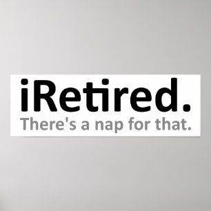 Affiche drôle iRetired