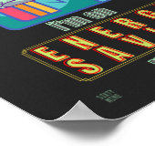 affiche drôle "LAZY CAT" (Coin)