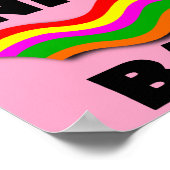 Affiche drôle Licorne Bacon (Coin)