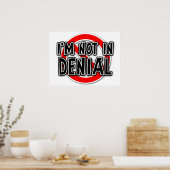Affiche drôle pas dans le déni (Cuisine)