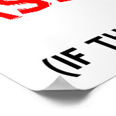 Affiche drôle plus affirmée (Coin)