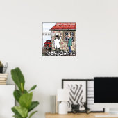 Affiche drôle « Pox On Your House » (Bureau à domicile)