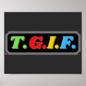 affiche drôle "TGIF" (Devant)