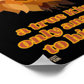 affiche drôle "UN VRAI ROI..." (Coin)