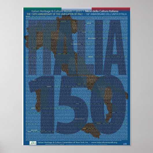 Affiche du 150e anniversaire de l'unification de l (Devant)