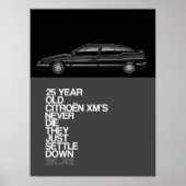 Affiche du 25e anniversaire de Citroen XM (Devant)