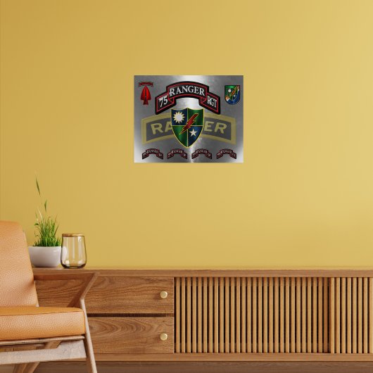 Affiche du 75e régiment de rangers (Salon 2)