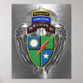 Affiche du 75e régiment de rangers (Devant)