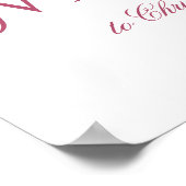 Affiche du Baby shower de bienvenue de la cigogne (Coin)