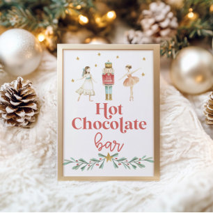 Affiche du bar de chocolat chaud aux écrous de Noë