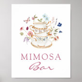 Affiche du bar Mimosa rose (Devant)
