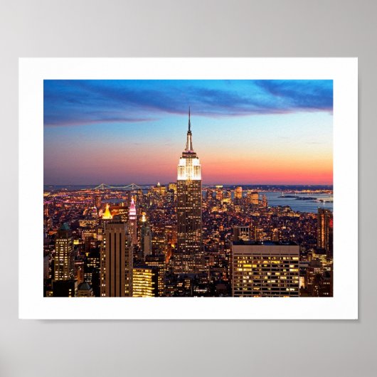 Affiche du bâtiment Empire State de NY (Devant)