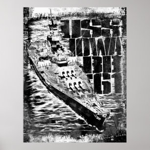 Affiche du Battleship Iowa