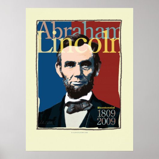 Affiche du bicentenaire Abraham Lincoln (Devant)