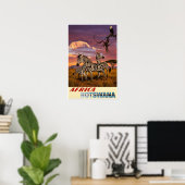 Affiche du Botswana, Afrique (Bureau à domicile)